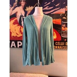 Barefoot Dreams Mint Open-Front Women's Chenille Sweater
